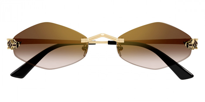 Cartier™ CT0433S 002 55 - Gold Panthère de Cartier