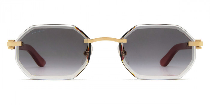 Cartier™ CT0439S 003 54 - Gold/Red C Décor