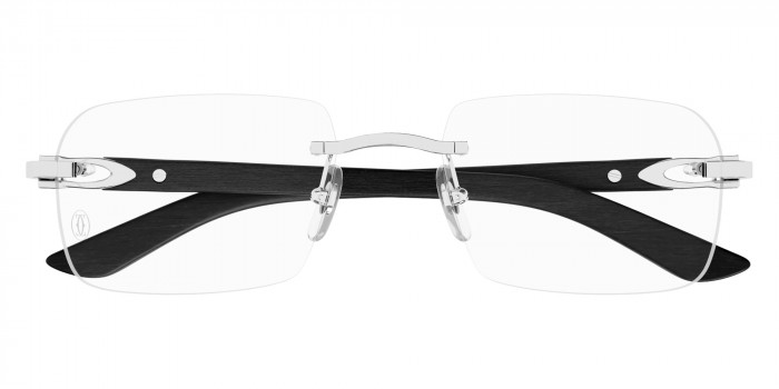 Cartier™ CT0453O 009 56 - Silver/Ivory C Décor