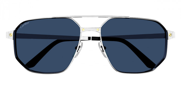 Cartier CT0462S 002 60 Silver Sunglasses - Cartier