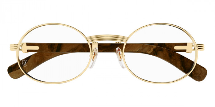 Cartier™ CT0464O 004 53 - Gold/Brown Première de Cartier