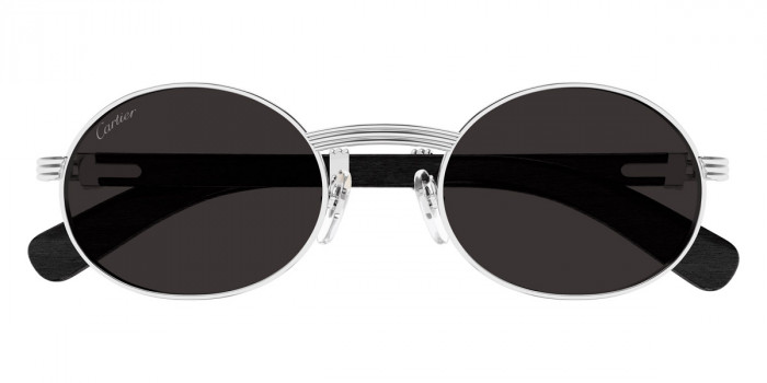 Cartier™ CT0464S 017 55 - Silver/Black Première de Cartier