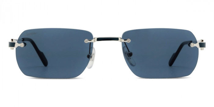 Cartier™ CT0498S 004 55 - Silver Santos de Cartier