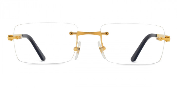 Cartier™ CT0511O 001 55 - Gold Santos de Cartier