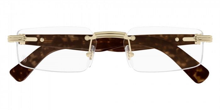 Cartier™ CT0537O 002 55 - Gold/Havana Première de Cartier