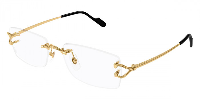 メガネ Cartier Cartier - CT0154O - 001 silver silver transpa Cartier Eyeglasses Core Range CT0154O | Official Retailer