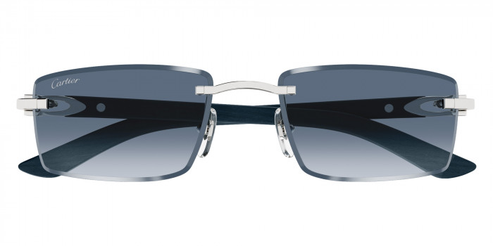 Cartier™ CT0582S 004 56 - Silver/Gray C Décor