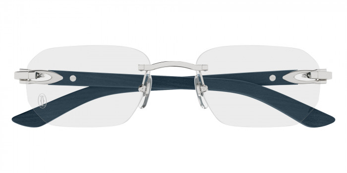 Cartier™ CT0583O 004 55 - Silver/Gray C Décor