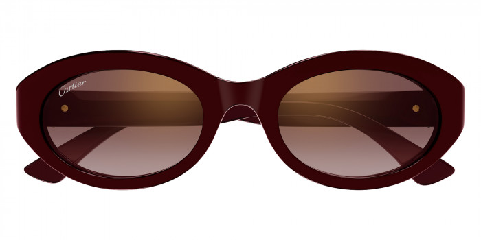 Cartier™ CT0588S 003 53 - Burgundy C Décor