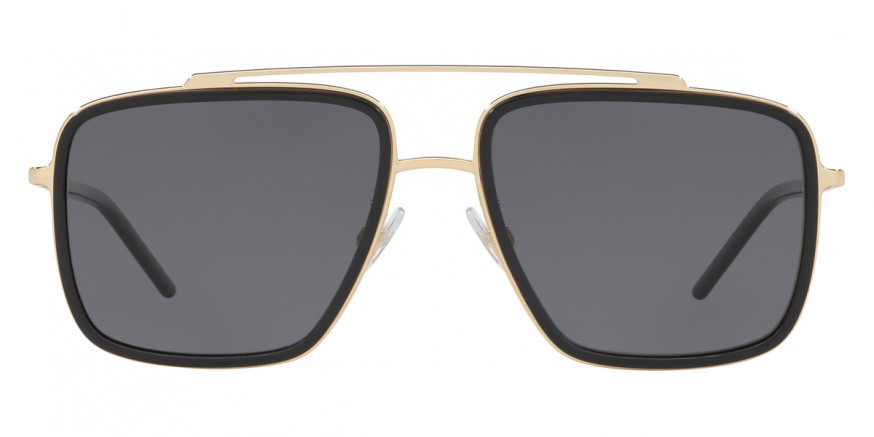 Dolce & Gabbana™ Madison DG2220 02/81 57 Gold/Black Sunglasses