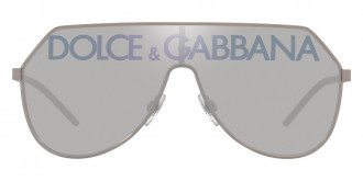 Dolce & Gabbana™ DG2221 04/N 38 - Gunmetal/Gray Tampo Deg Silver
