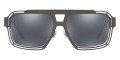 Gunmetal / Gray Mirrored Black