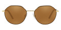 Gold / Brown / Brown Mirrored Gold