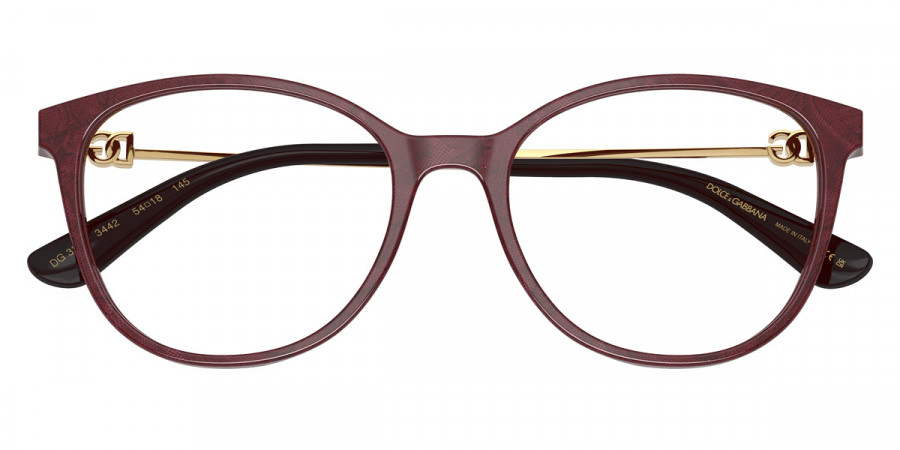 Color: Lace Bordeaux/Gold (3442) - Dolce & Gabbana DG3363344254