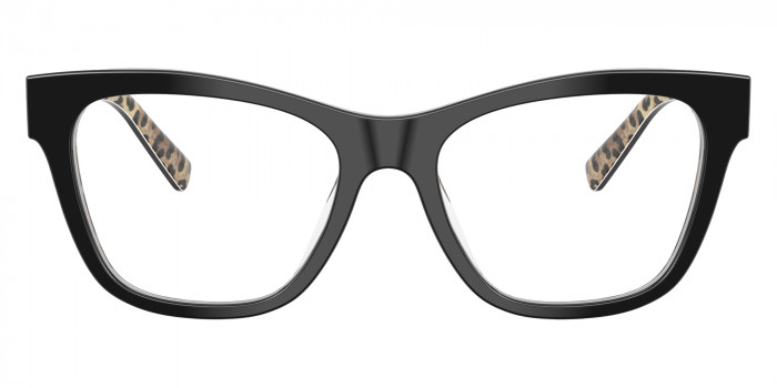 DOLCE & GABBANA™ DG3430 3299 53 - Black on Leo Brown