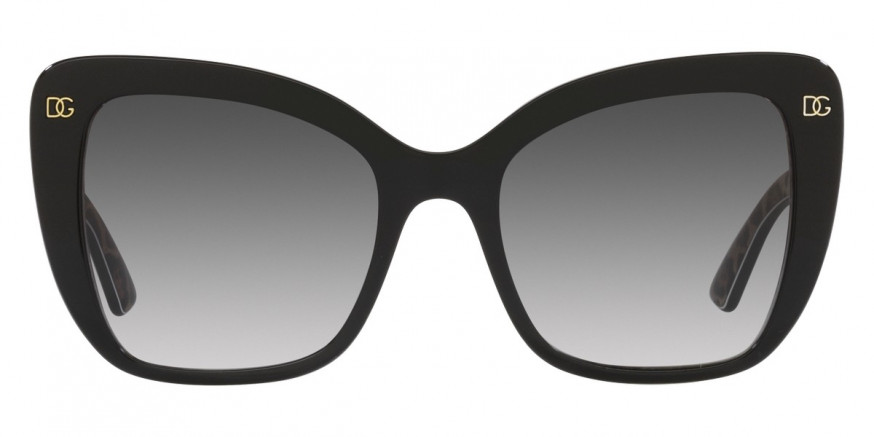 Dolce Gabbana DG4348 32998G 54 Top Black on Leopard Brown
