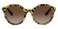 Leopard Glitter Gold on Black / Brown Gradient