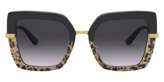 Color: Top Black on Print Leopard/Black (32448G) - Dolce & Gabbana DG437332448G52