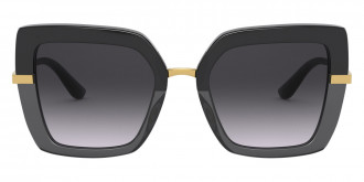 Color: Black on Transparent Black (32468G) - Dolce & Gabbana DG437332468G52