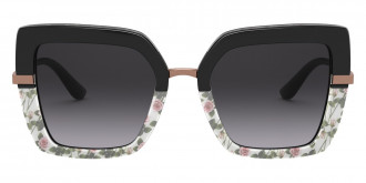 Color: Top Black on Print Rose/Black (32508G) - Dolce & Gabbana DG437332508G52