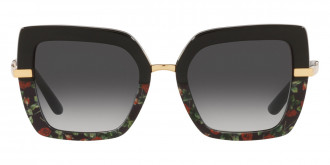 Color: Black/Red Roses (33178G) - Dolce & Gabbana DG437333178G52