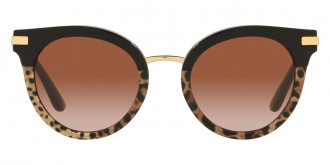 Color: Black/Leo Print (324413) - Dolce & Gabbana DG4394F32441350