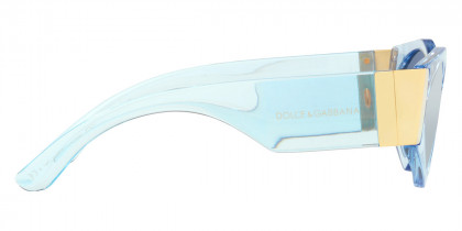 Dolce & Gabbana™ DG4396 29557C 55 Transparent Light Blue Sunglasses