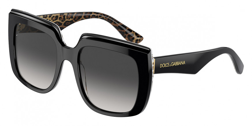 Dolce & Gabbana™ DG4414 32998G 54 - Black on Leo Brown