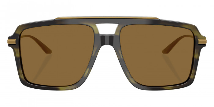 DOLCE & GABBANA™ DG4477 3447S7 56 - Striped Olive/Dark Gold