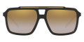 Black / Light Brown Mirrored Gold