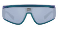 Blue Metallic / Light Blue Mirrored Silver