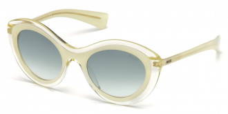 Emilio Pucci™ EP0080 24X 53 - Ivory and Transparent Champagne