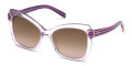 Shiny Transparent Lilac / Shiny Striped Violet / Gradient Brown