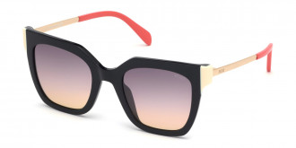 Emilio Pucci™ EP0121 01B 51 - Shiny Black/Rose Gold/Coral