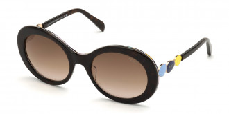 Emilio Pucci™ EP0127 52F 55 - Shiny Havana with Inner Burle Print