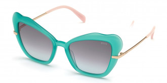 Emilio Pucci™ EP0135 87B 55 - Shiny Opal Turquoise Rose Gold/Pink