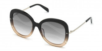 Emilio Pucci™ EP0142 03B 56 - Gradient Transparent Gray/Shiny Palladium