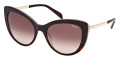 Shiny Bilayer Dark Havana & Pink Pucci Print/Pale Gold / Gradient Brown