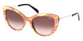 Shiny Bilayer Pink Pucci Print and Black/Rose Gold / Gradient Brown