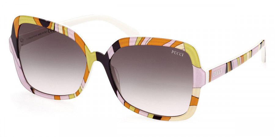Color: Shiny Bilayer Orange Pucci Print & White (44B) - Emilio Pucci EP019244B60