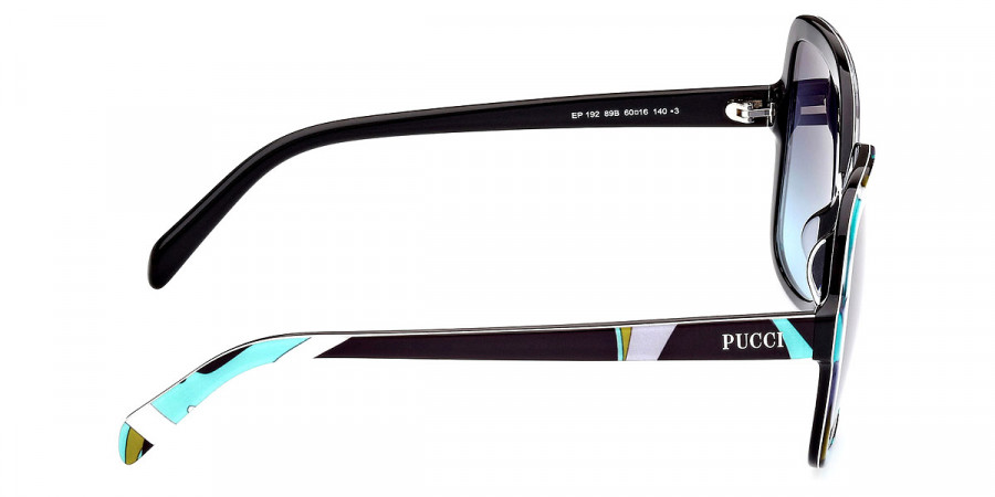 Color: Shiny Bilayer Turquoise Pucci Print & Black (89B) - Emilio Pucci EP019289B60