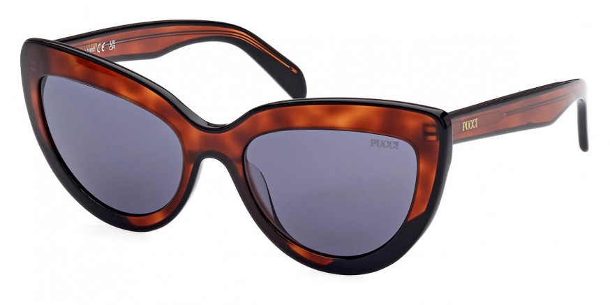 Color: Shiny Black with Shiny Blonde Havana (56V) - Emilio Pucci EP019656V56