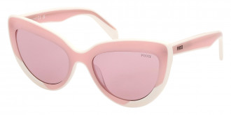 Emilio Pucci™ EP0196 74Y 56 - Shiny Opaque Ivory with Shiny Milky Pink