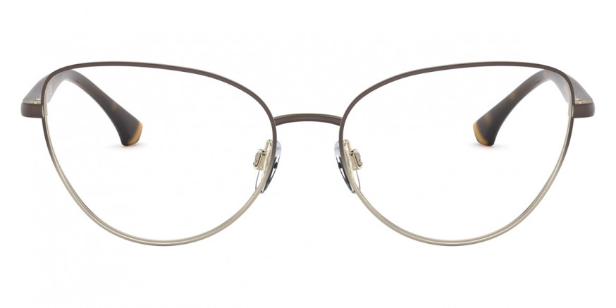 Emporio Armani™ EA1104 3317 54 - Matte Brown & Pale Gold