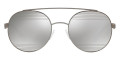Gunmetal / Light Gray Mirrored Silver