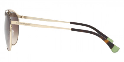 Color: Matte Dark Brown/Pale Gold (318213) - Emporio Armani EA205231821356