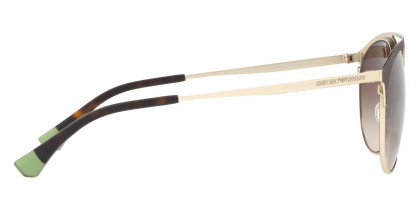 Color: Matte Dark Brown/Pale Gold (318213) - Emporio Armani EA205231821356