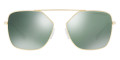 Gold / Light Green Mirrored Petrol