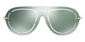 Gold / Light Green Mirrored Petrol