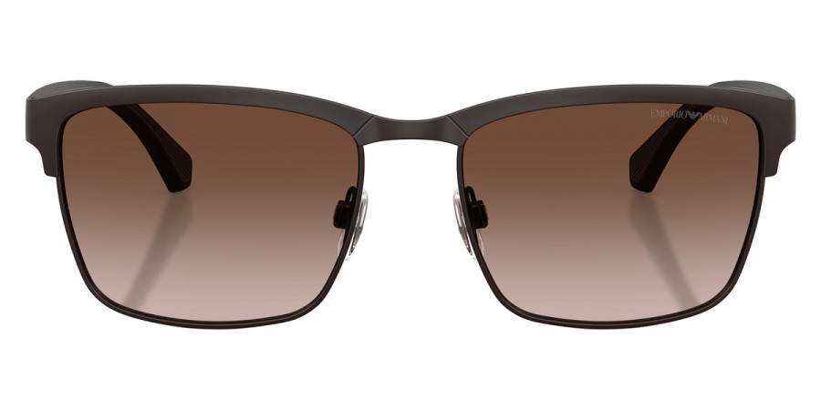 Emporio Armani™ EA2087 339013 56 - Matte Brown/Rubber Gray